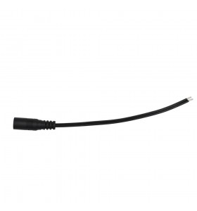dc5.5*2.1mm female to open end cable ul2468 18AWG*2F length 17cm black color 